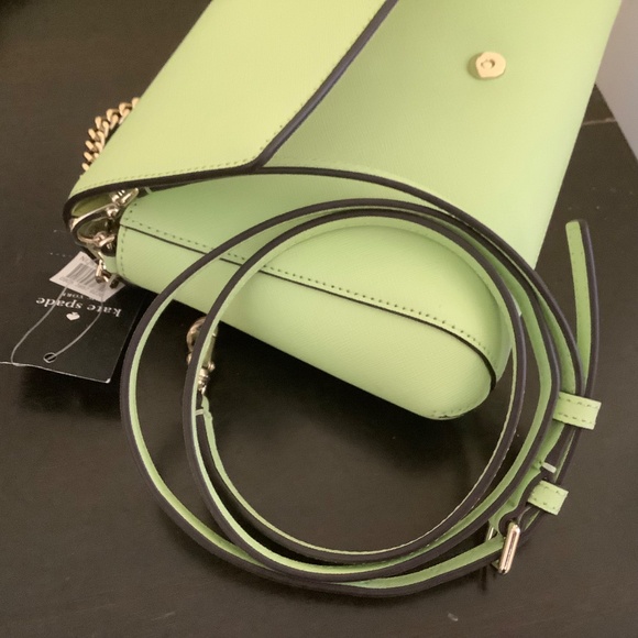 Kate Spade New York Laurel Way Greer Crossbody Bag Light Green Mint OS - Picture 10 of 16